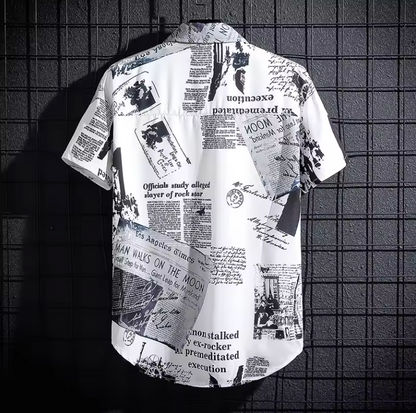 Chemise Imprimé Rétro – Design Journal et Espace