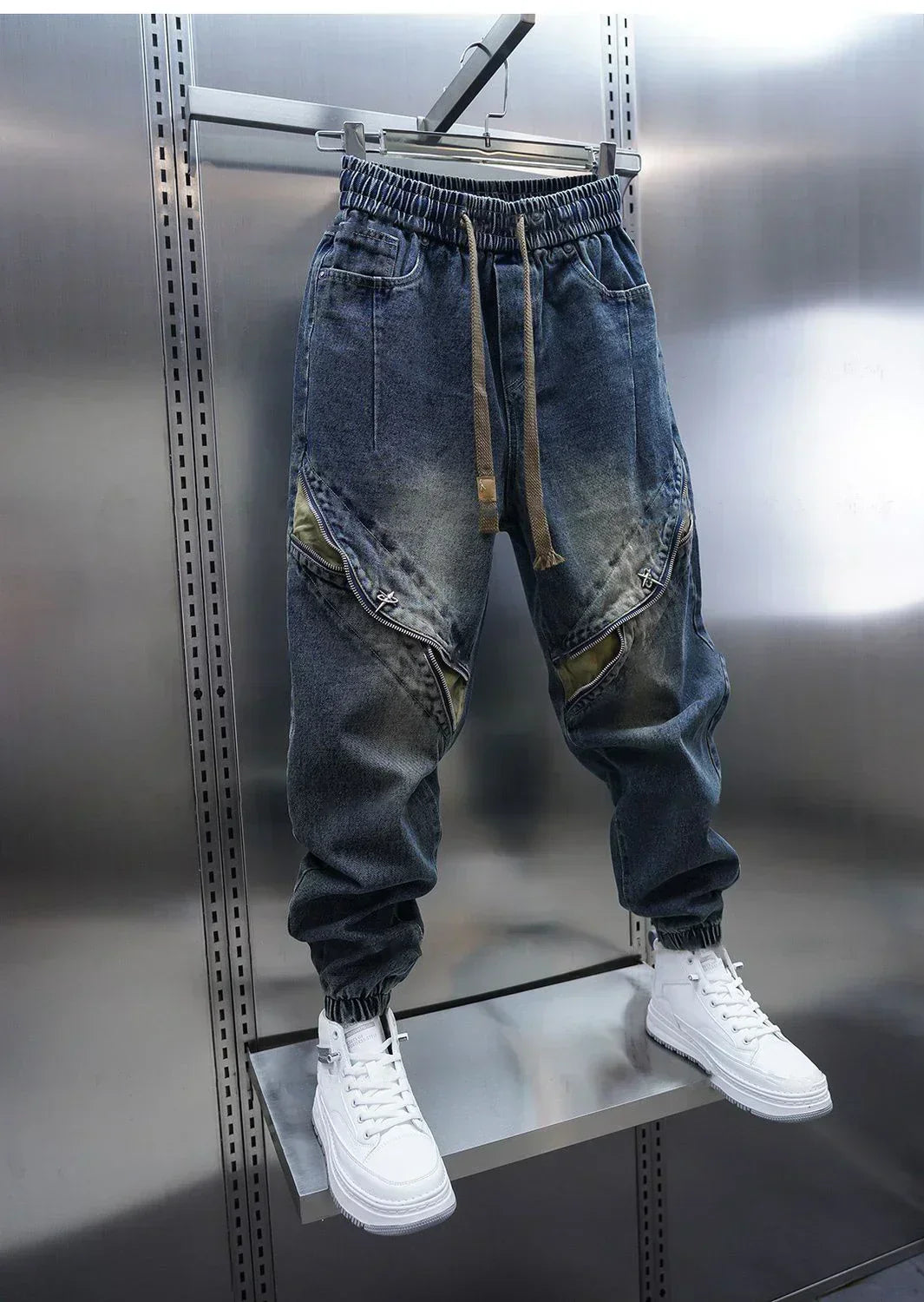 Kamil | Spodnie baggy denim