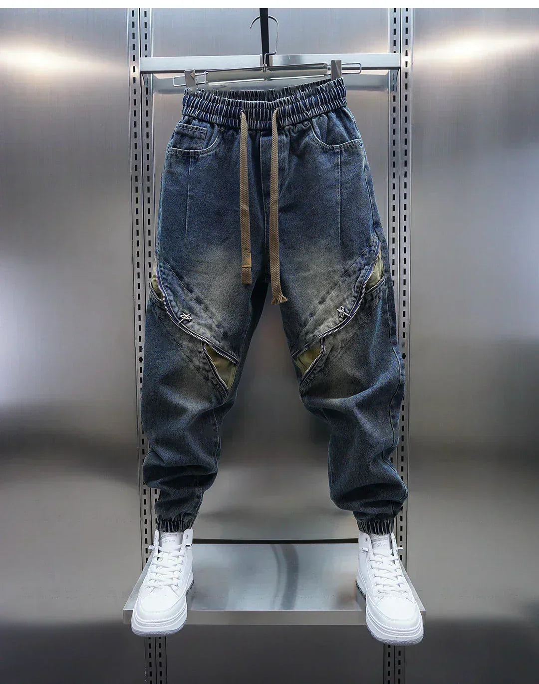 Kamil | Spodnie baggy denim
