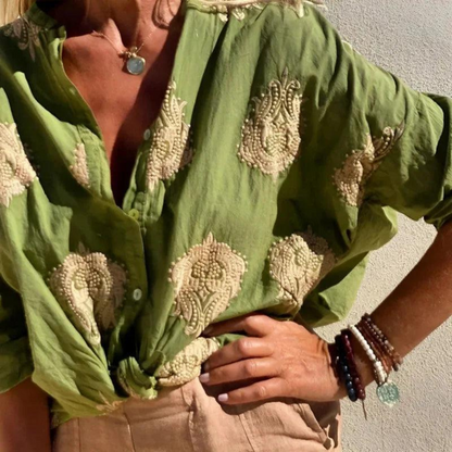 Christine™ – Blouse Légère et Élégante