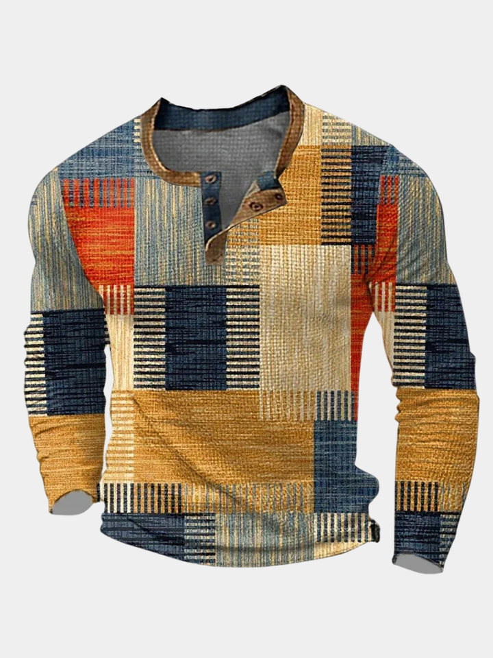 Jan | Koszula patchwork w kolorach dla mężczyzn
