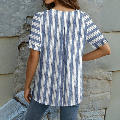 Blouse Rayée Décontractée