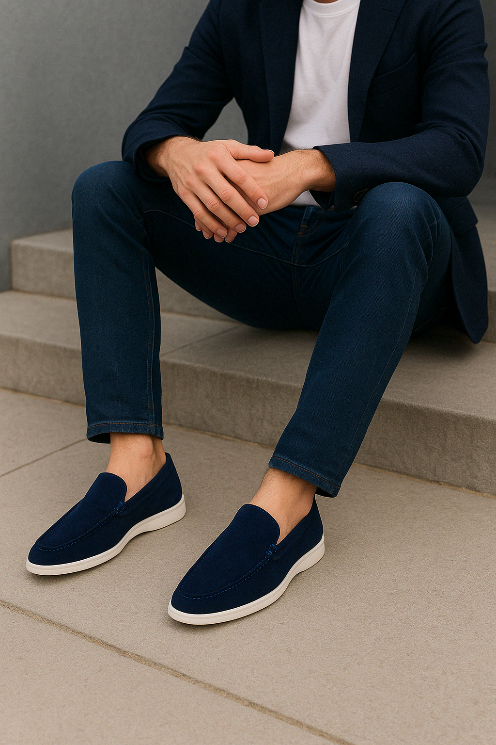 Mocassins de luxe en daim