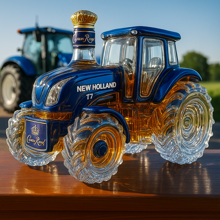 Butelka whisky New Holland T7™ | Klasyczna w kształcie traktora