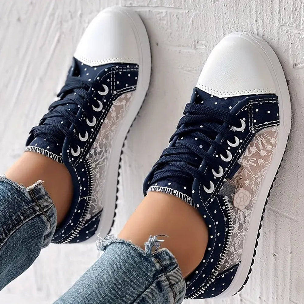 Luna™ Baskets Stylées à Lacets