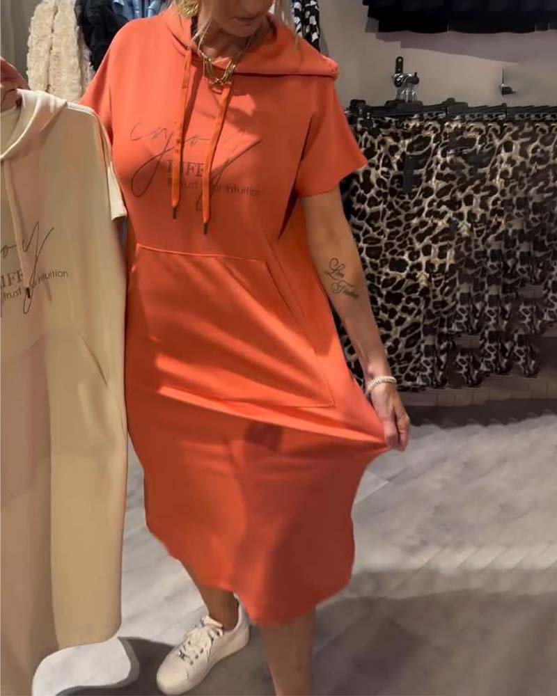 Robe à Capuche Décontractée