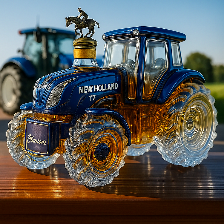 Butelka whisky New Holland T7™ | Klasyczna w kształcie traktora