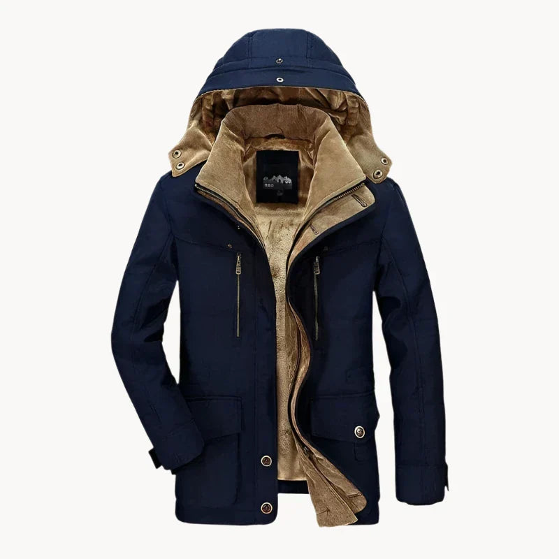 MAXIMILIAN - VESTE D'HIVER DOUBLÉE EN POLAIRE