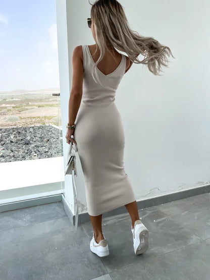 Genowefa | Dopasowany komplet bluzy i spódnicy