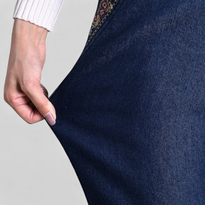 Śnieżka | Jeansy z kieszeniami i elastyczną talią