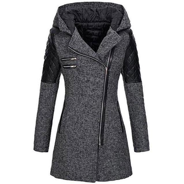 Manteau Décontracté Élégant À Capuche