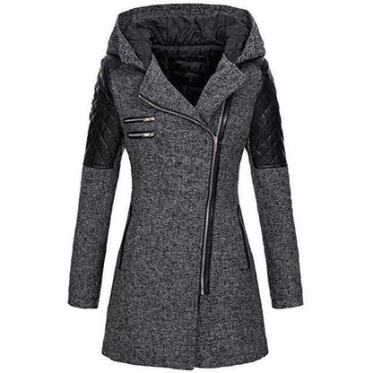 Manteau Décontracté Élégant À Capuche