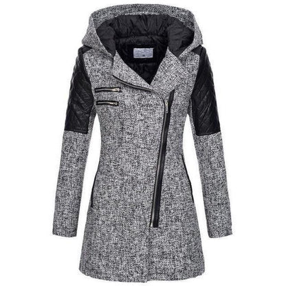 Manteau Décontracté Élégant À Capuche