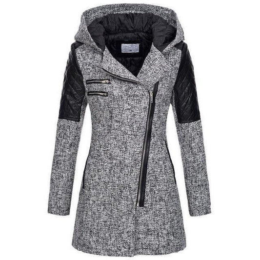 Manteau Décontracté Élégant À Capuche